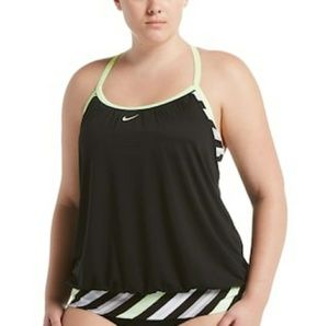 Nike Sport stripe 2 in 1 tankini top